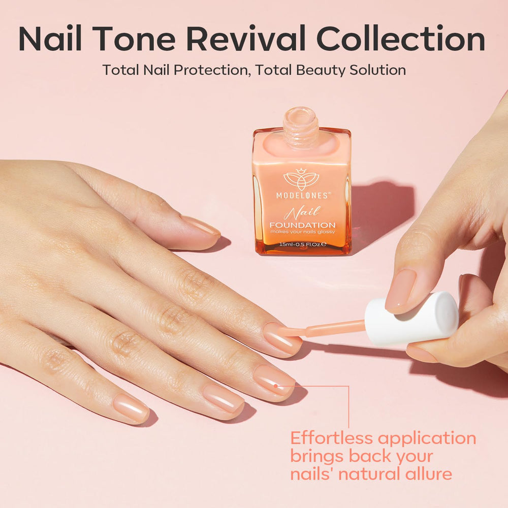 Modelones Keratin Boost: helps reinforce nail strength during wear.