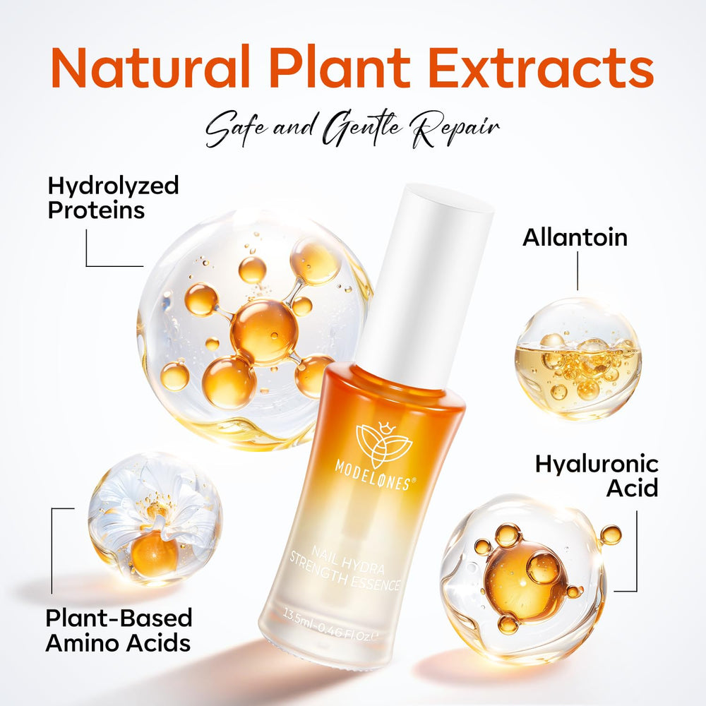 Natural Keratin and Jojoba oil in Modelones formula supports nail health