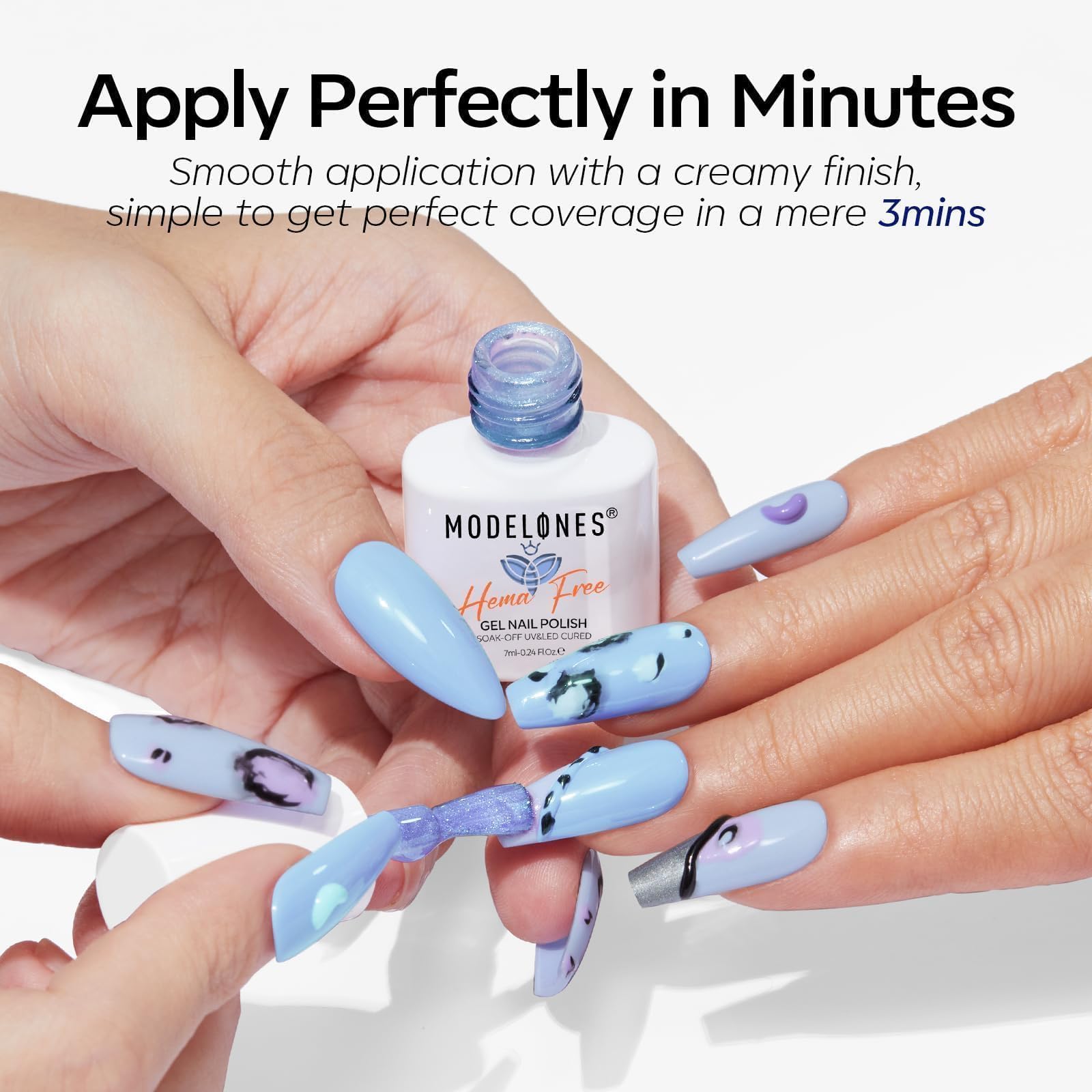 Modelones kit uñas gel facilita aplicación para principiantes