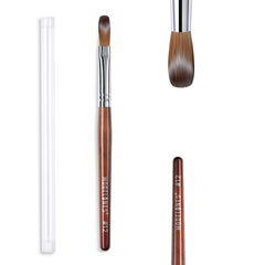 Modelones Kolinsky acrylic brush with rosewood handle for precise nail sculpting and control