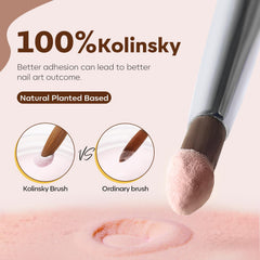 Modelones Kolinsky nail brush size 10 for smooth powder pick-up and control