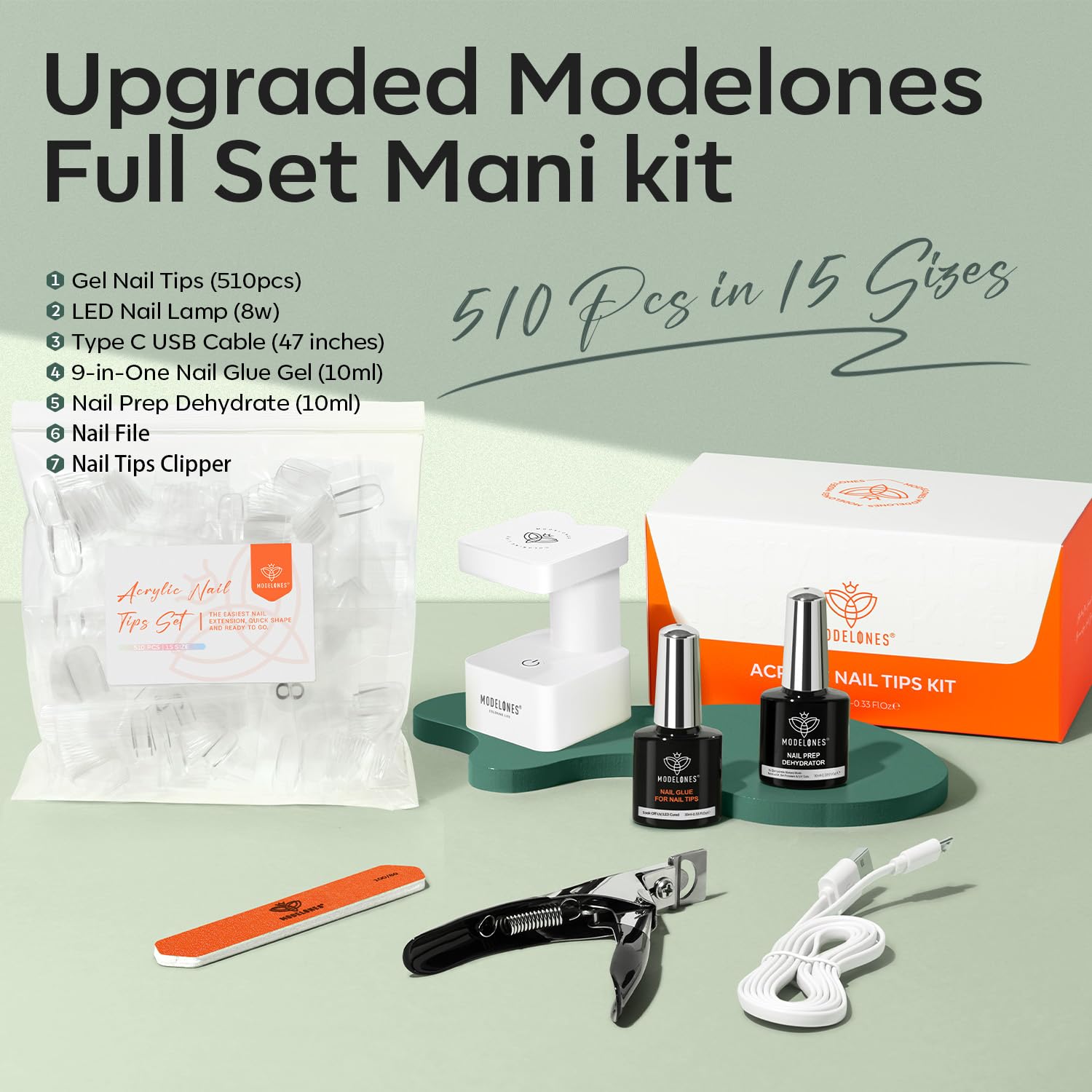 Modelones lampara UV-LED portatil facilita el secado rápido de uñas.