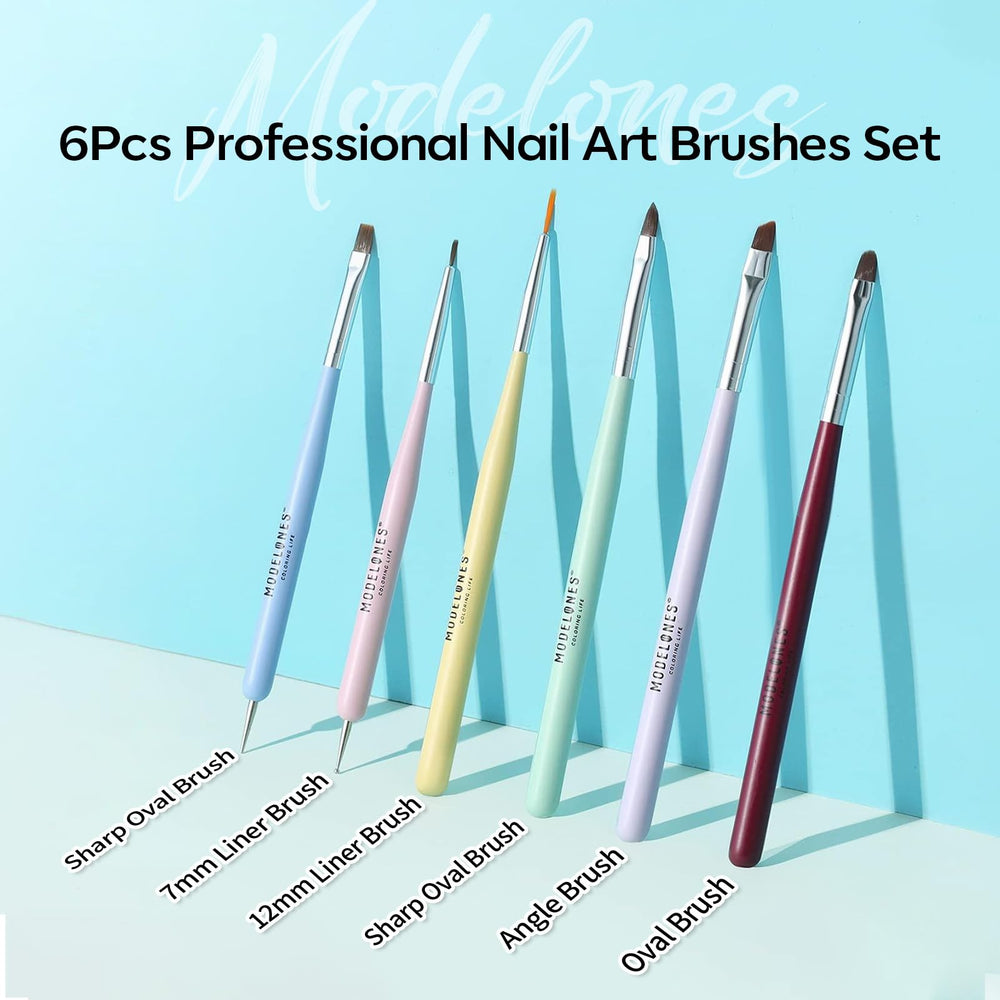 Modelones Liner Brush in use enables fine lines and patterns