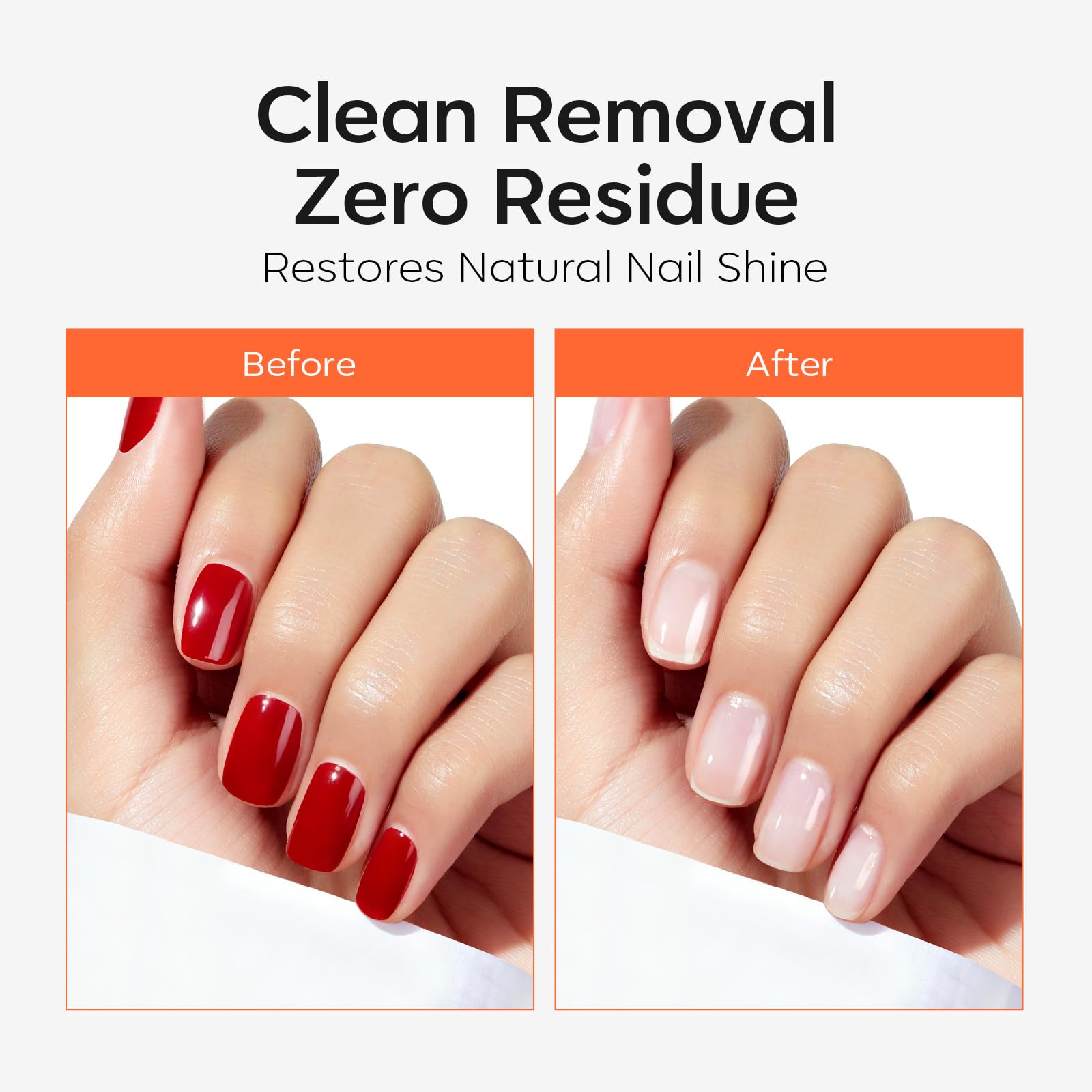 Modelones lint-free wipes for clean, streak-free polish removal