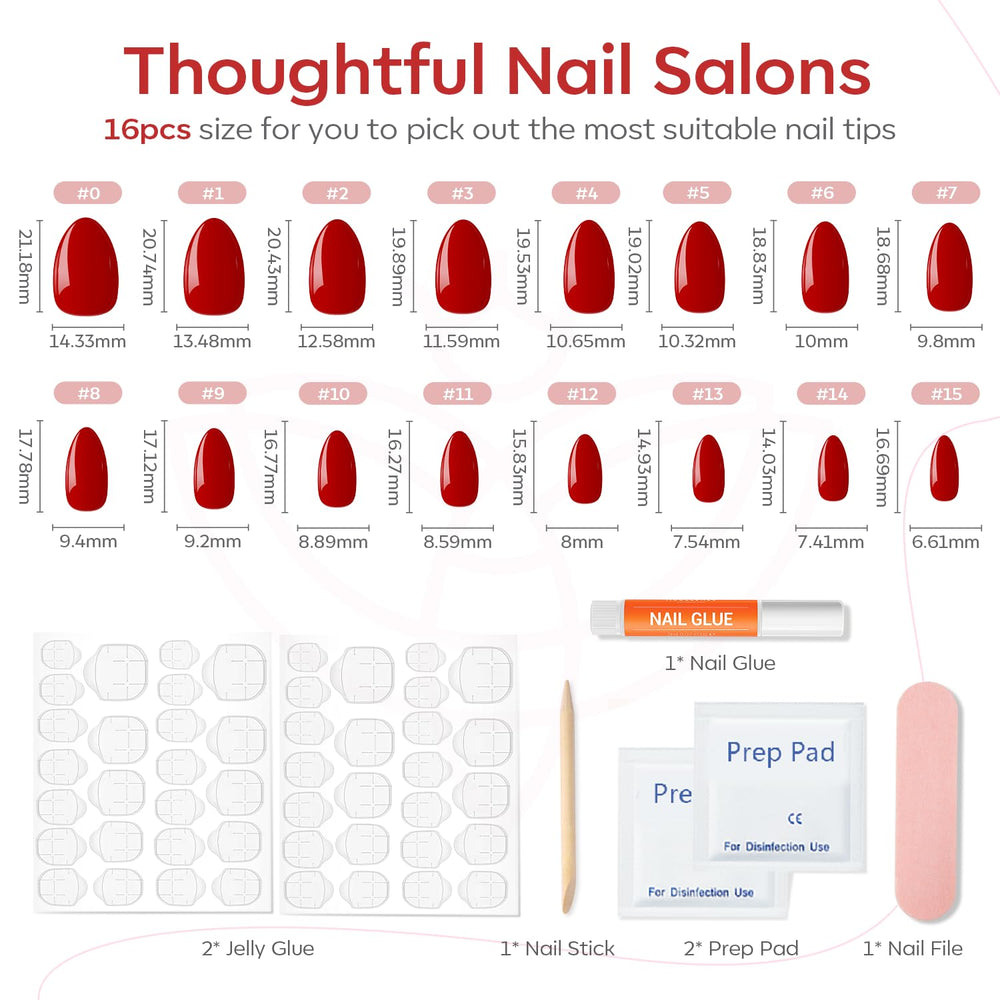 Modelones press-on nails durable ABS material supports long-lasting wear.