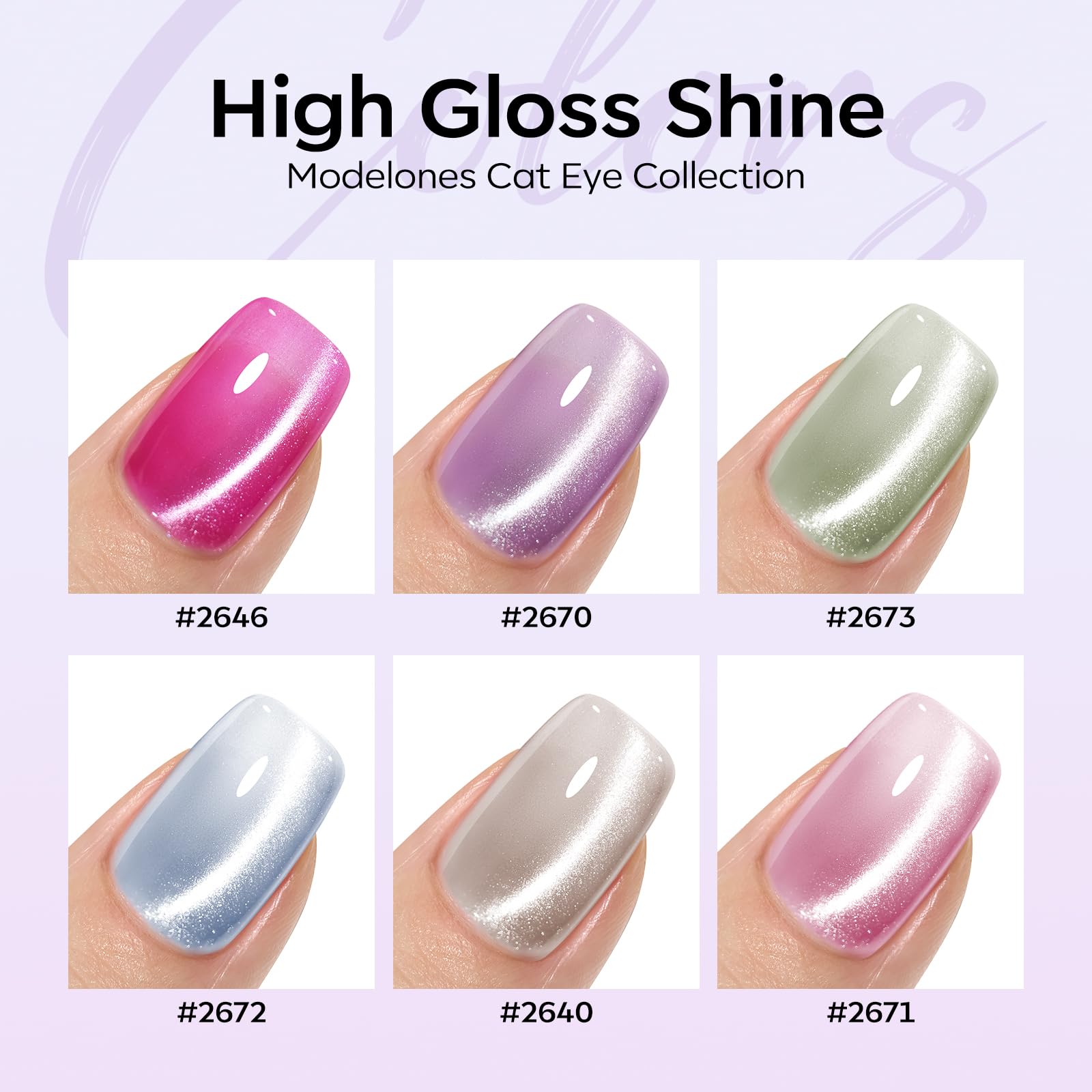 Modelones magnet tool in action creating customizable cat eye patterns.