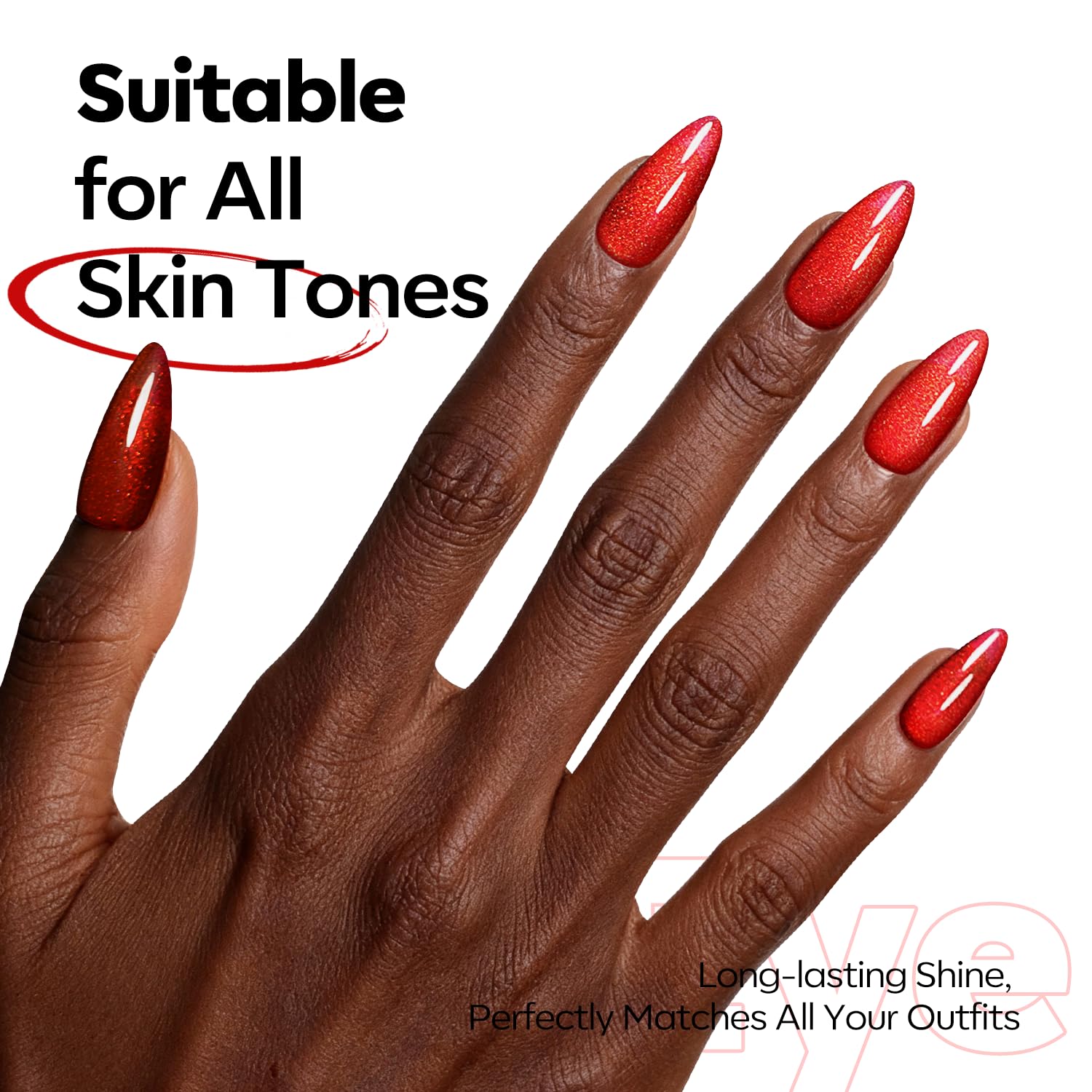 Magnetic stick enables cat eye designs with Modelones gel polish