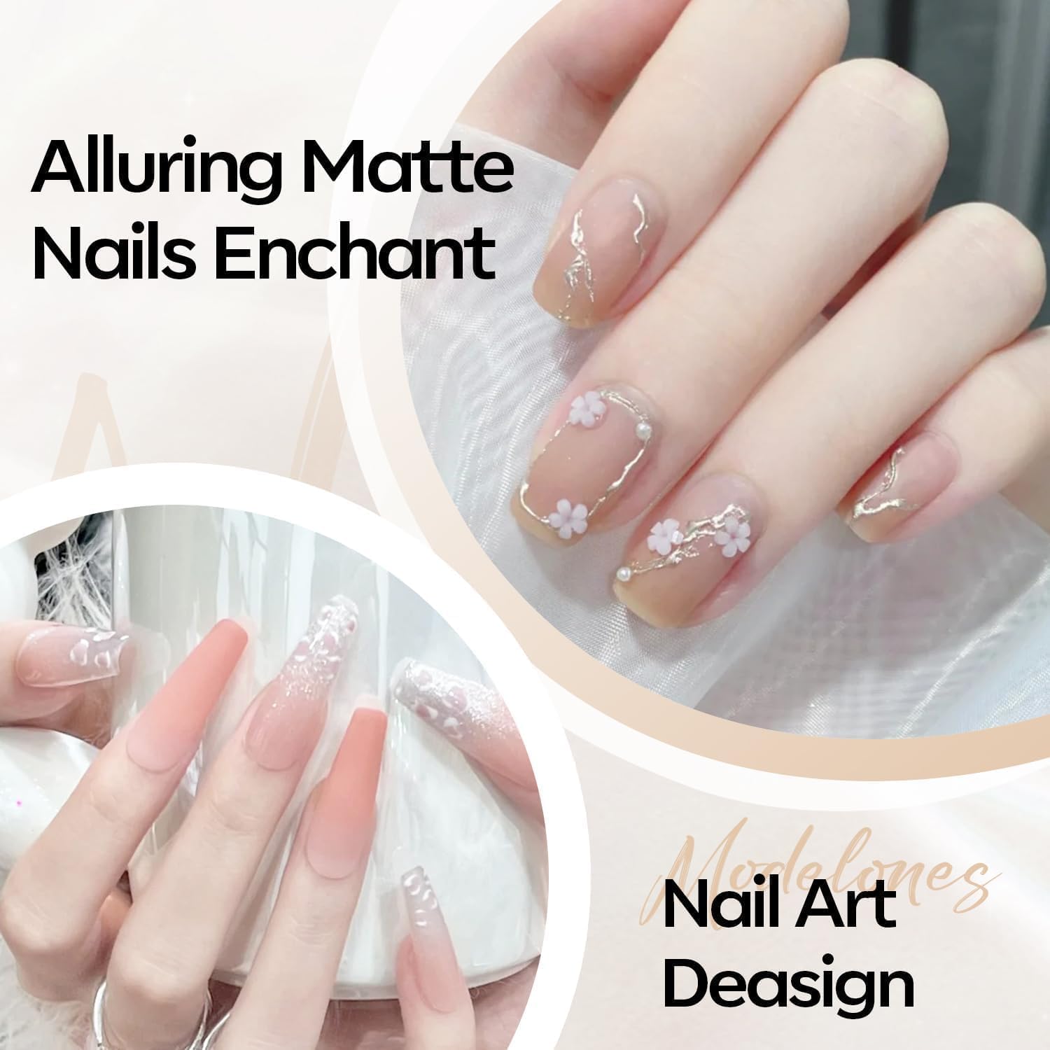 Modelones matte top coat application shows smooth even coverage.