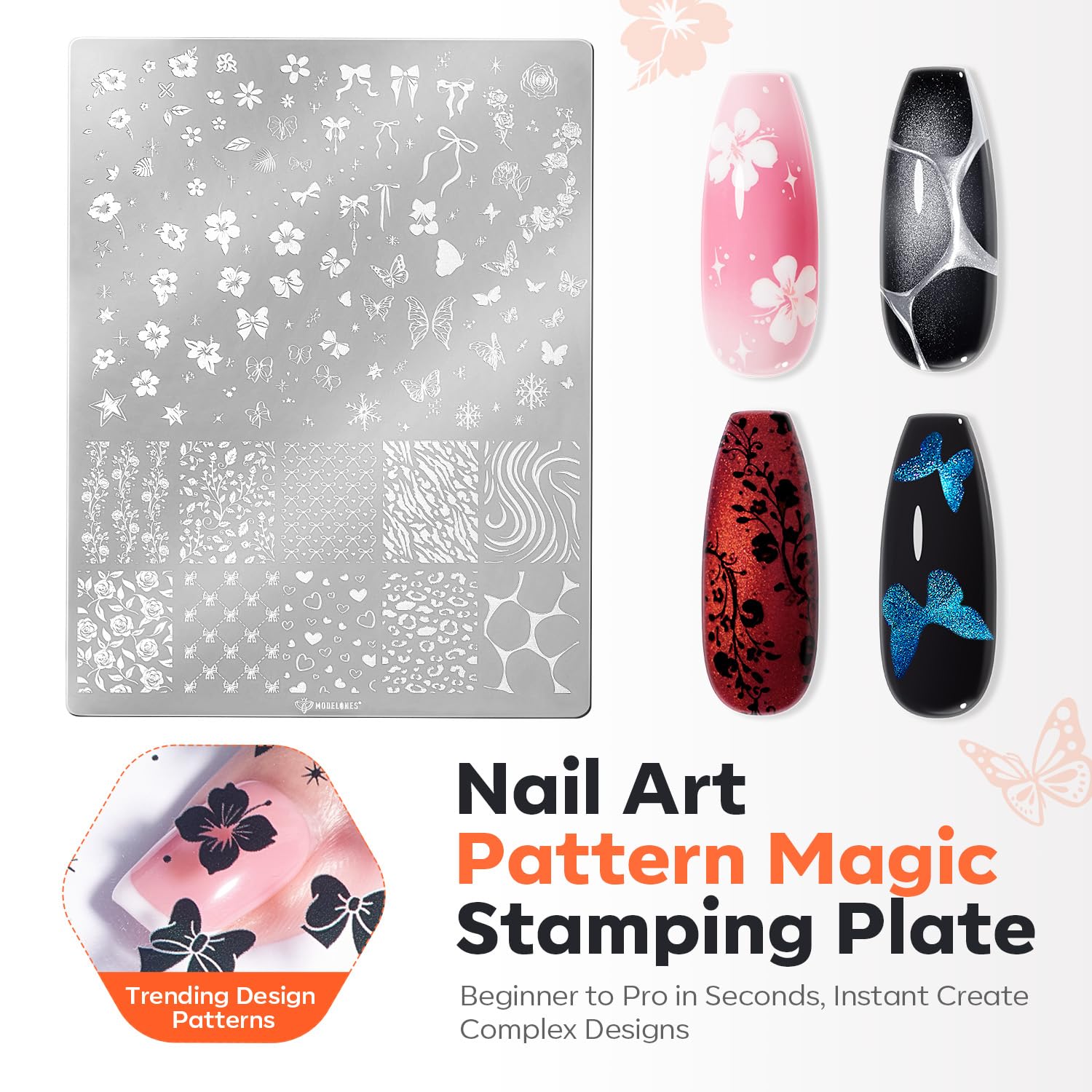 Modelones chrome-proof matte top coat protects and finishes nails
