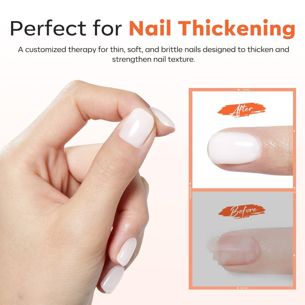 Modelones Milky White Base demonstrates strong adhesion to gel polish