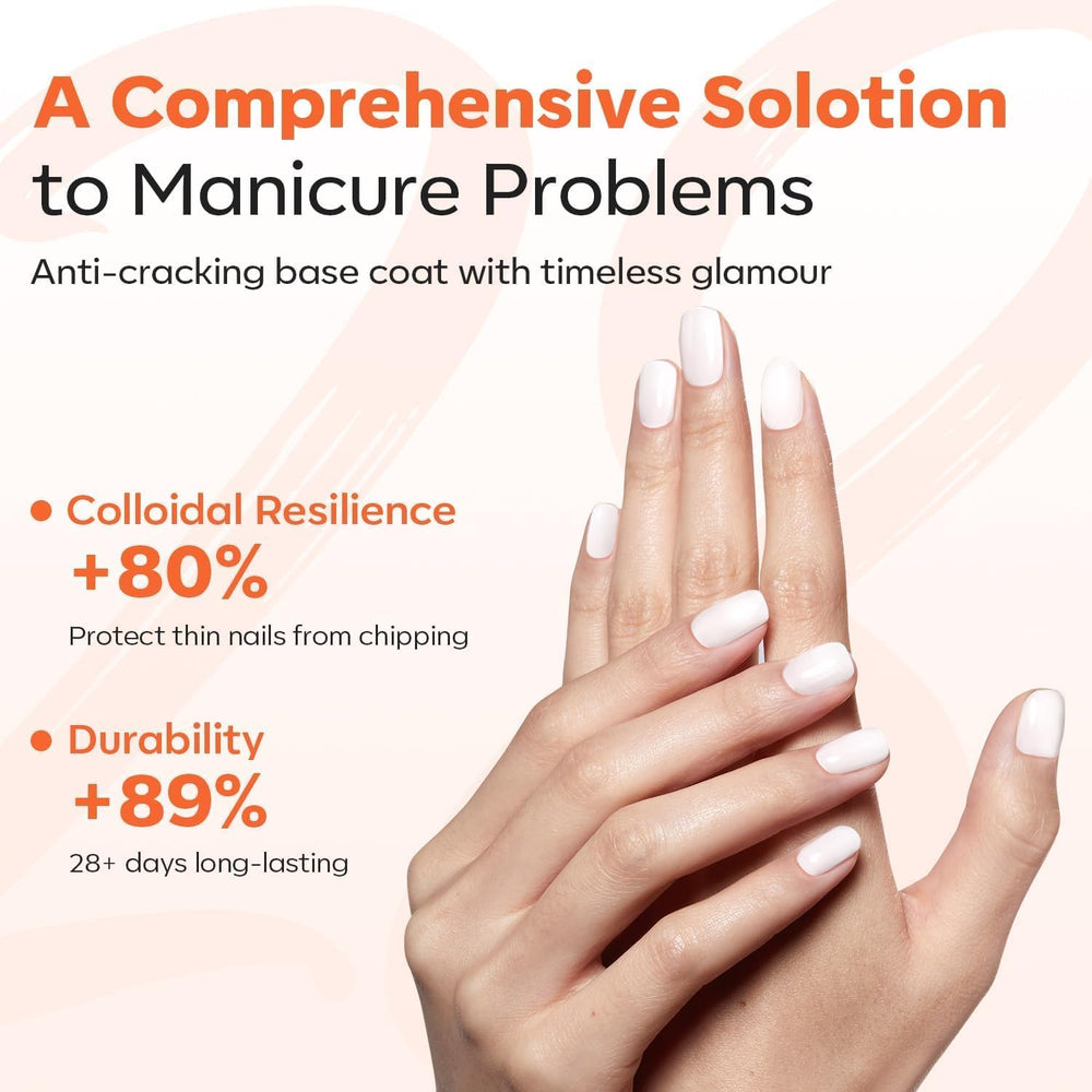 Modelones Rubber Base supports growth while bending with natural nails