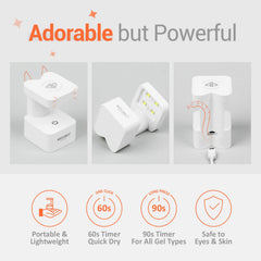 Modelones Mini UV Light shows dual LED beads for faster cures.