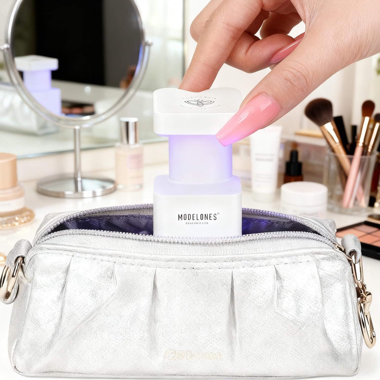 Modelones Mini UV Light provides durable, safe home or salon performance.