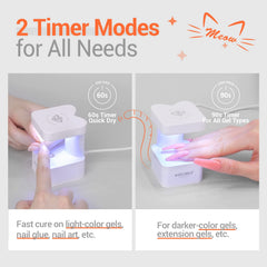 Modelones Mini UV Light offers two timer modes for flexible routines.
