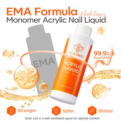 Modelones monomer liquid with bubble-free formula for smooth acrylic extensions