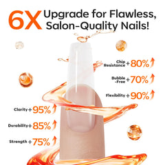 Modelones monomer liquid self-leveling for chip-free at-home nail art