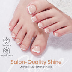Modelones adhesive glue and jelly tabs for durable toe nail wear