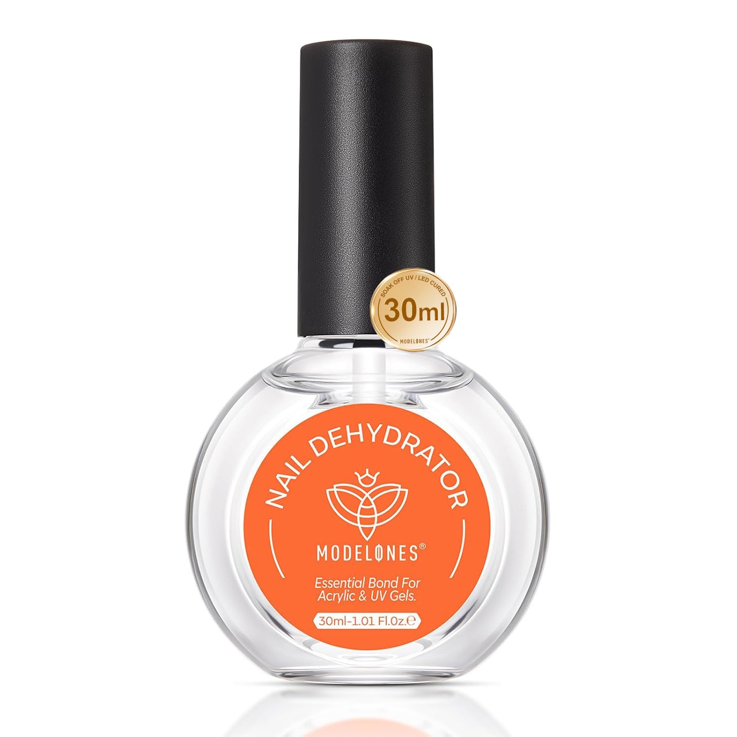 Modelones Nail Dehydrator 30 ml bottle for clean, oil-free nails ready for gel or acrylic.