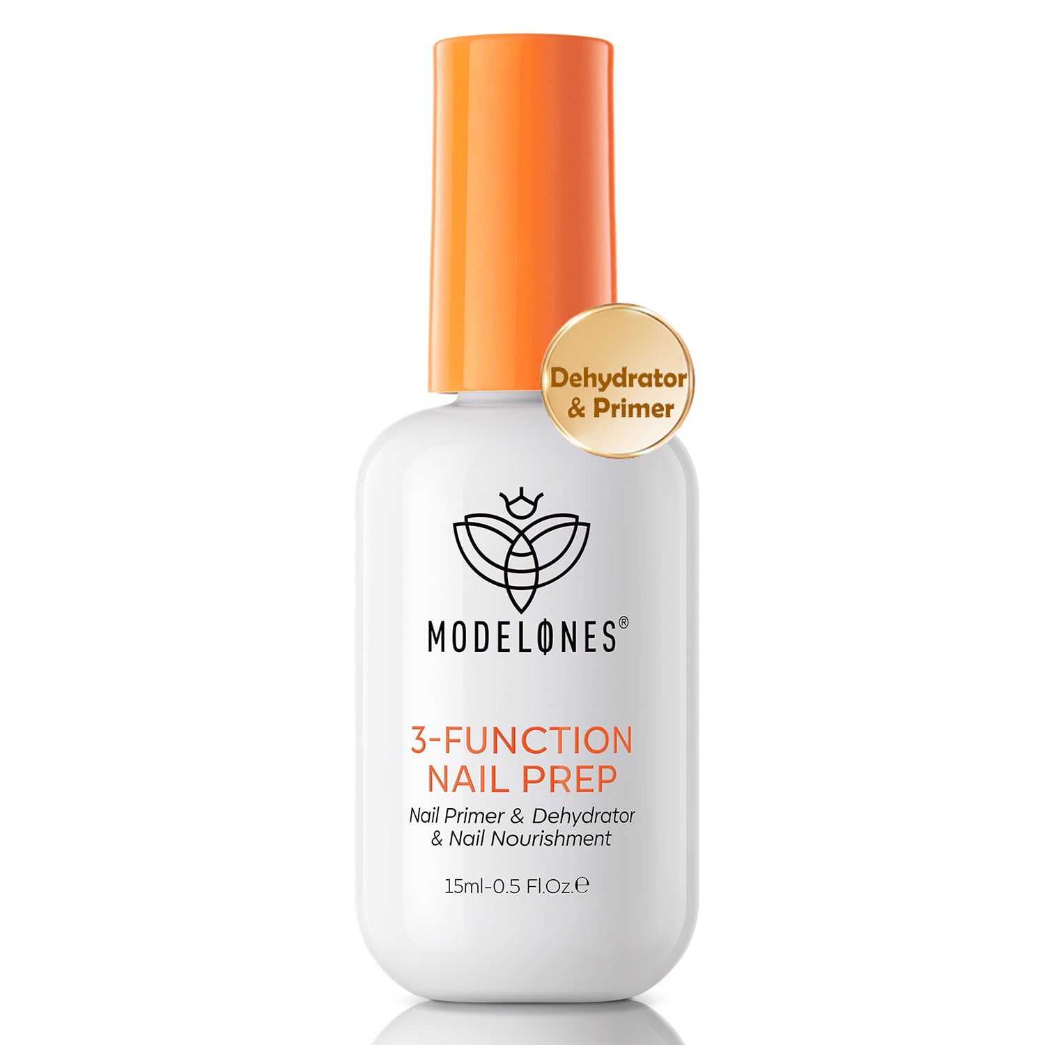 Modelones nail dehydrator base coat bottle ready for prep.