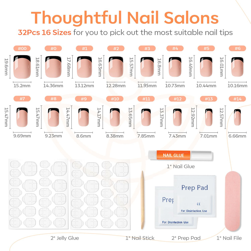 Modelones nail file and cuticle stick included for precise shaping and prep.