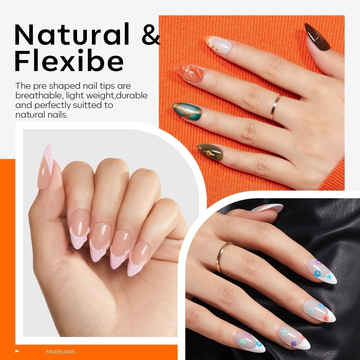Modelones nail file smooths and preps nails