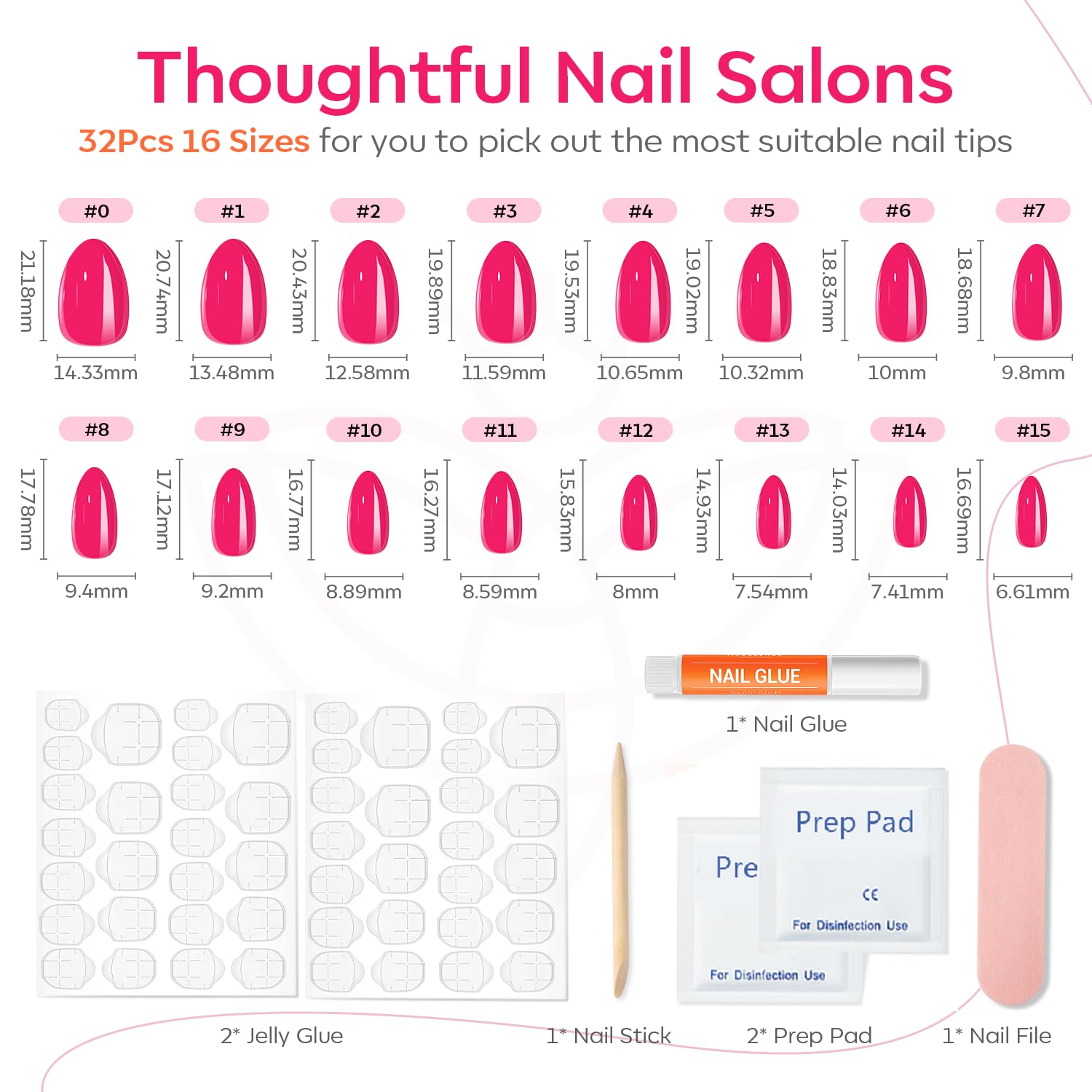 Modelones nail glue and jelly adhesive tabs for easy at-home application