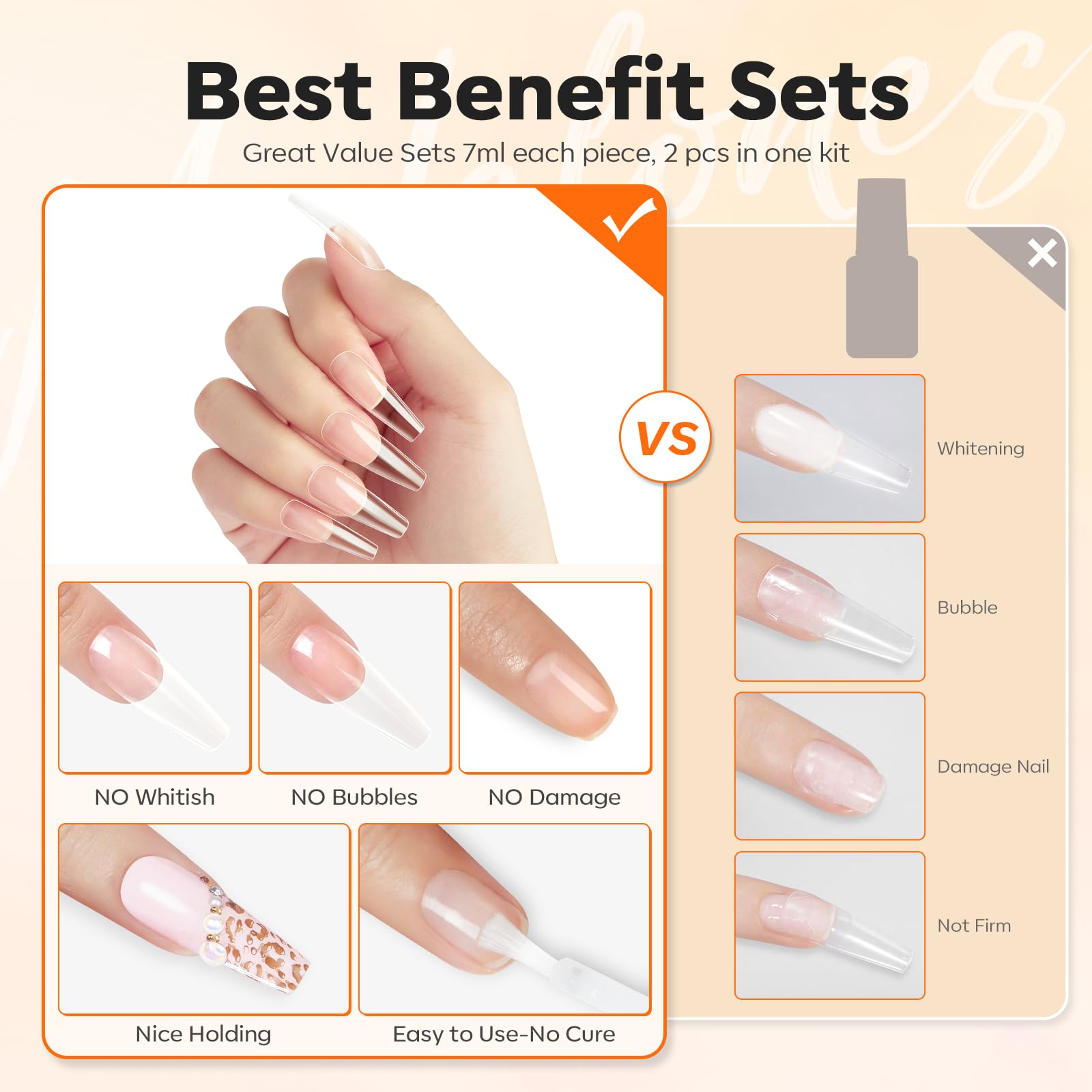 Modelones toxin-free low-odor nail glue for comfortable use
