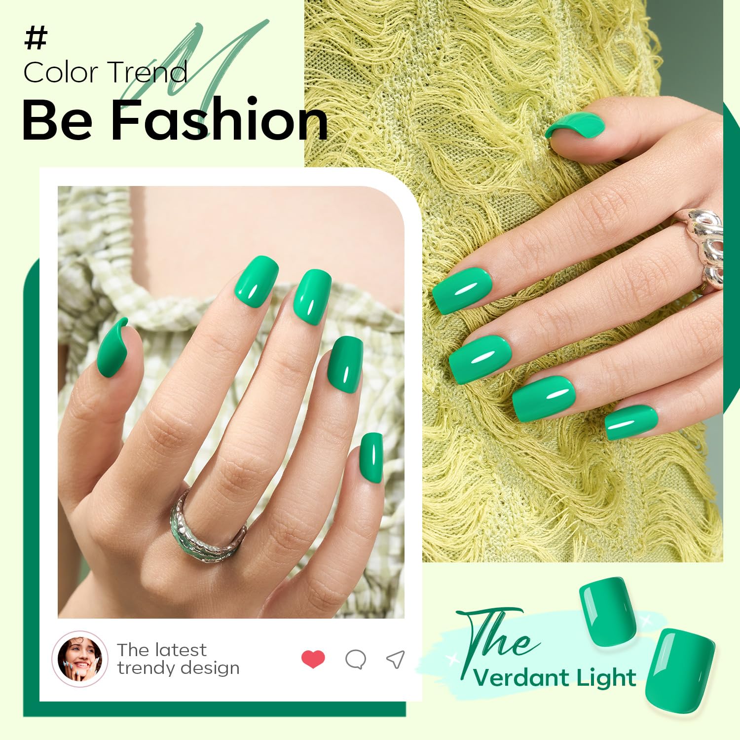 Modelones nail kit includes glue and jelly adhesive tabs for secure, easy application.