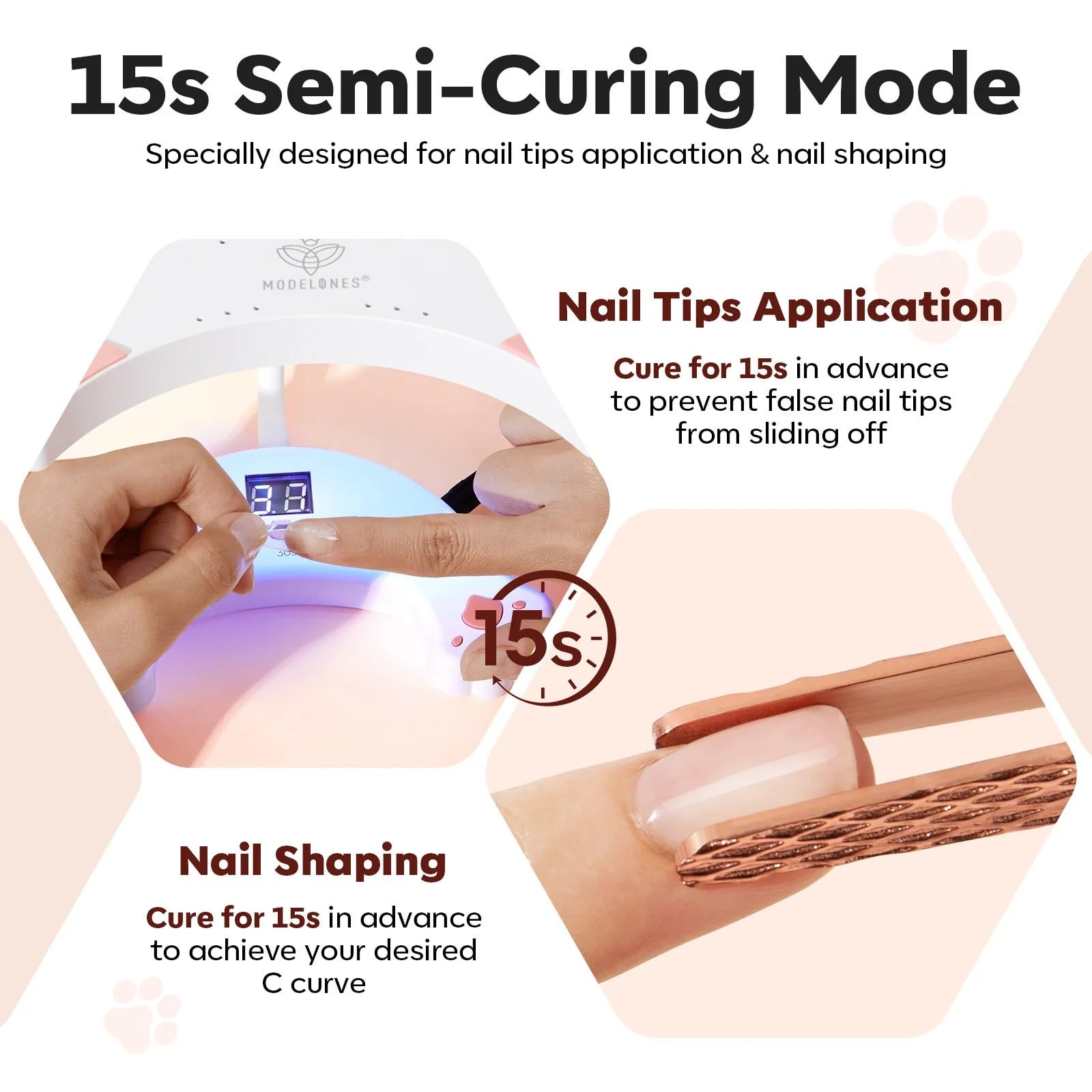 Modelones nail lamp is gift-ready for gel manicure lovers