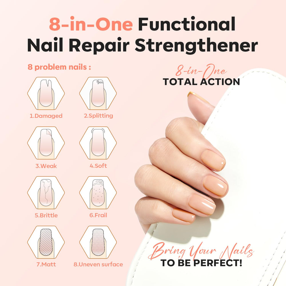 Modelones Nail Strengthener Application Layer: smooth, even finish for daily use.