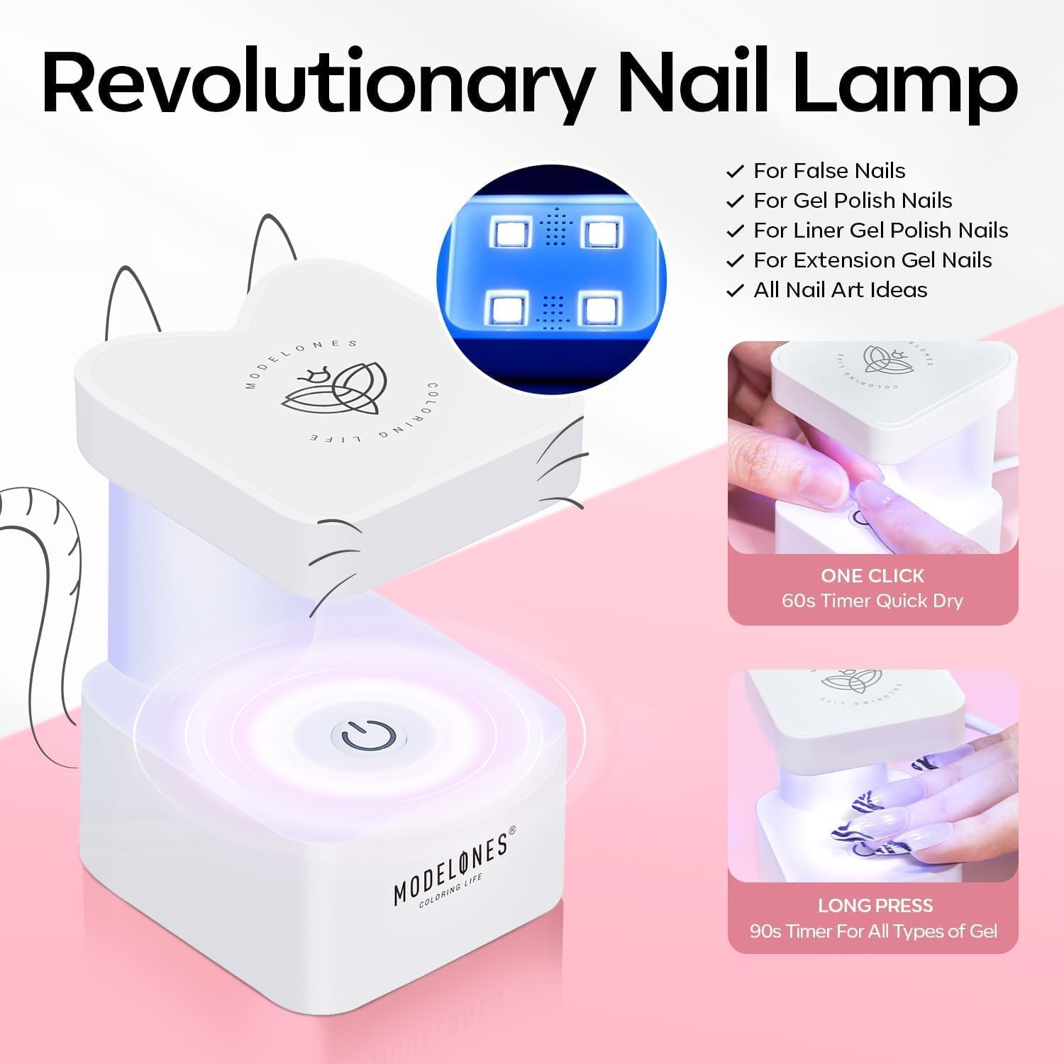 Modelones nail tips clipper for precise shaping before application.