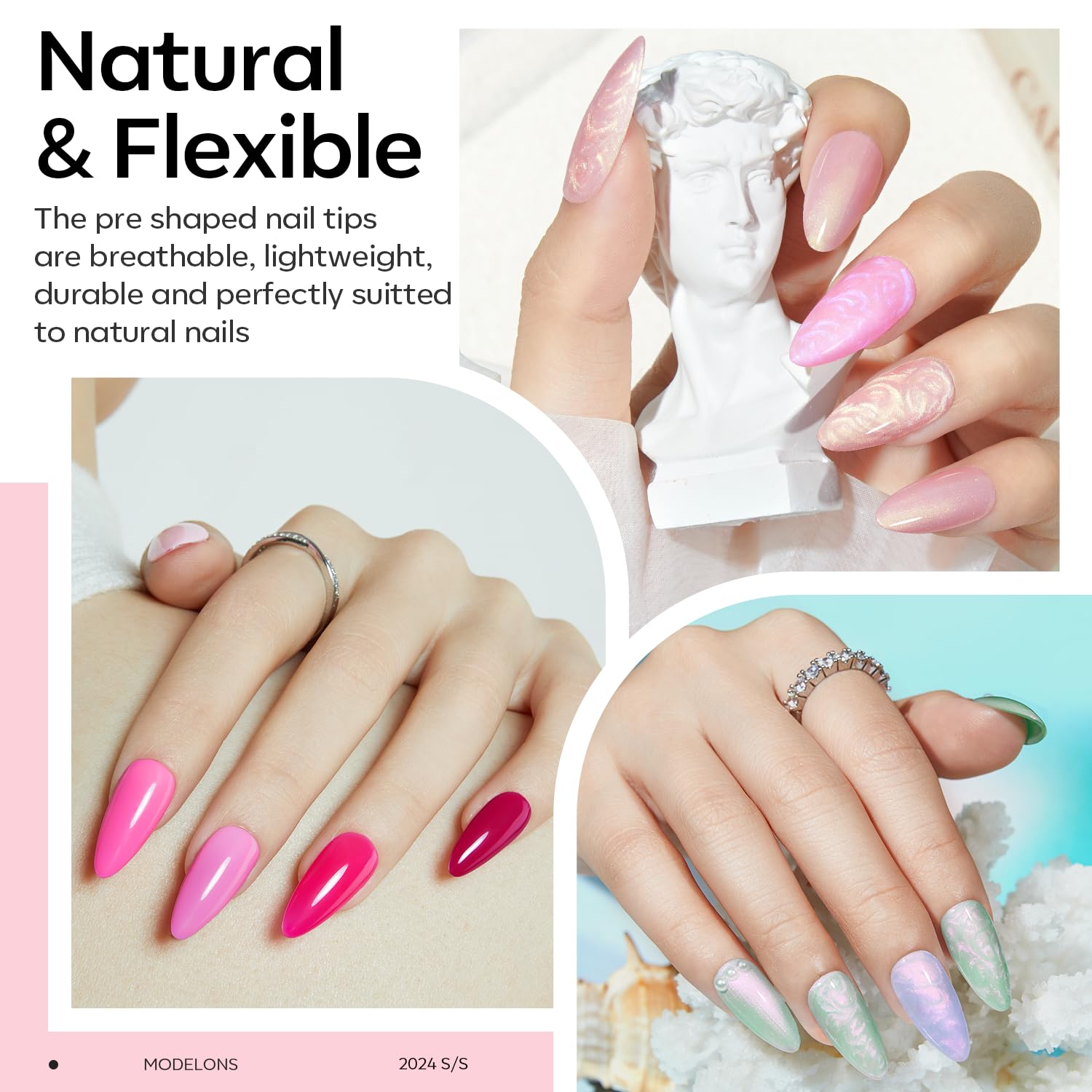 Modelones nail tips clipper shapes tips quickly and cleanly