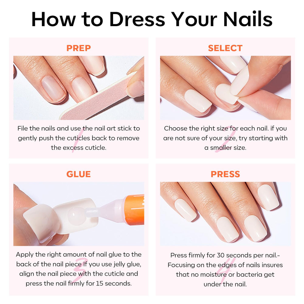 Modelones nails on natural nails highlight breathable, comfortable fit.