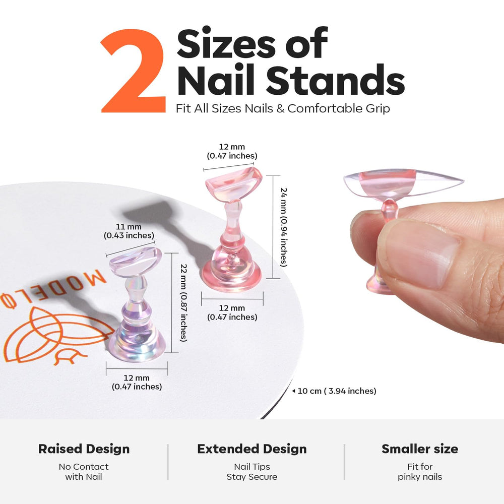 Modelones nano adhesive tabs attach tips cleanly with easy removal.