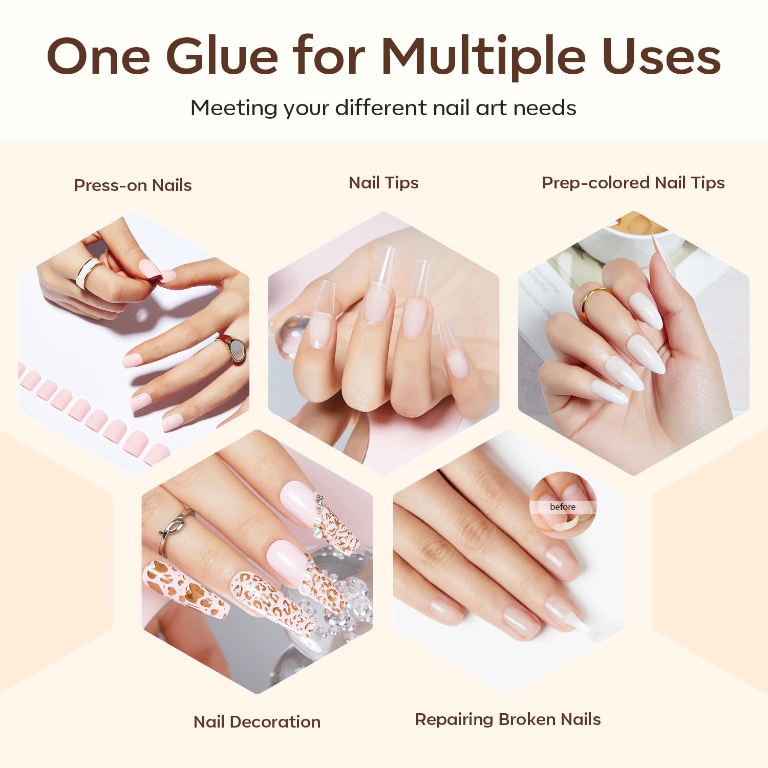 Modelones no lamp needed adhesive allows DIY nail upgrades.