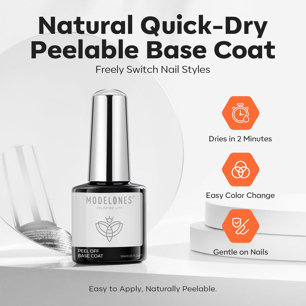 Finished manicure with stable color and flexible protective layer.