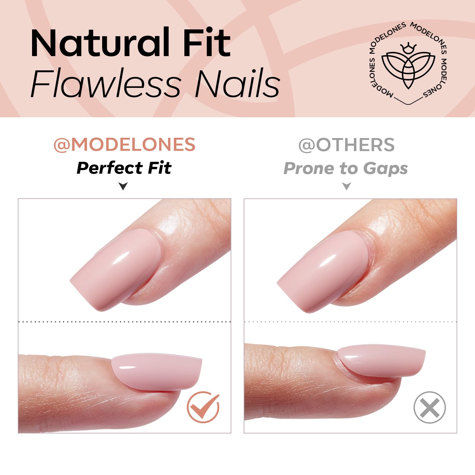 Modelones Nude lima mini para uñas, limado preciso y acabado suave.