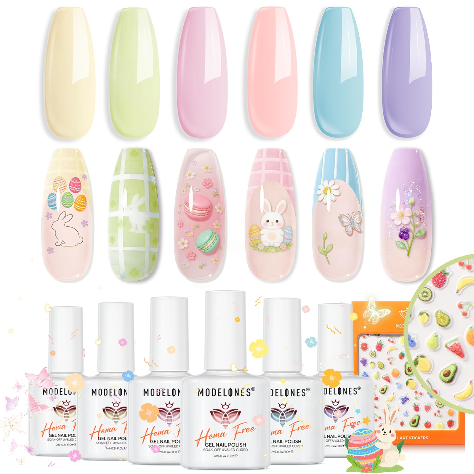 Modelones Pastel Gel rosa suave para manicura elegante y duradera