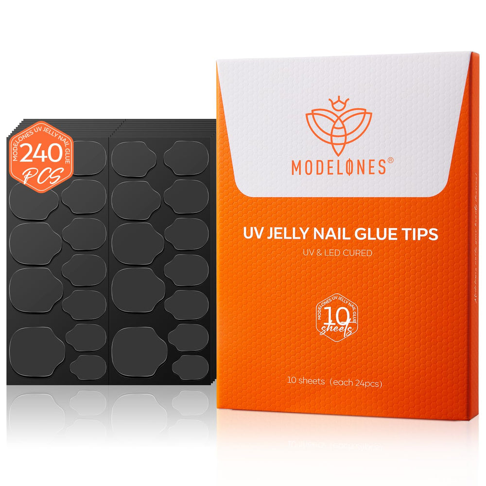 Modelones pegatinas adhesivas para uñas 240 piezas, estilo rápido