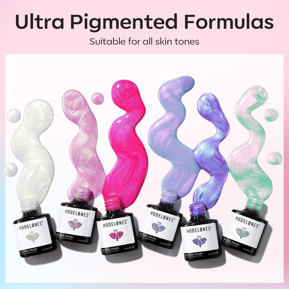 Modelones Pearl Gel muestra el color exacto gracias a la ventana de color