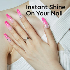 Modelones pink gel polish swatches showing even coverage