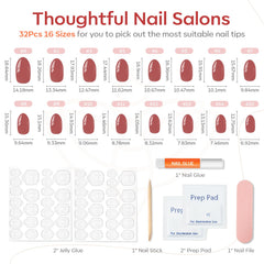 Modelones Pink Short Press-On Nails glue and adhesive tapes for durable application