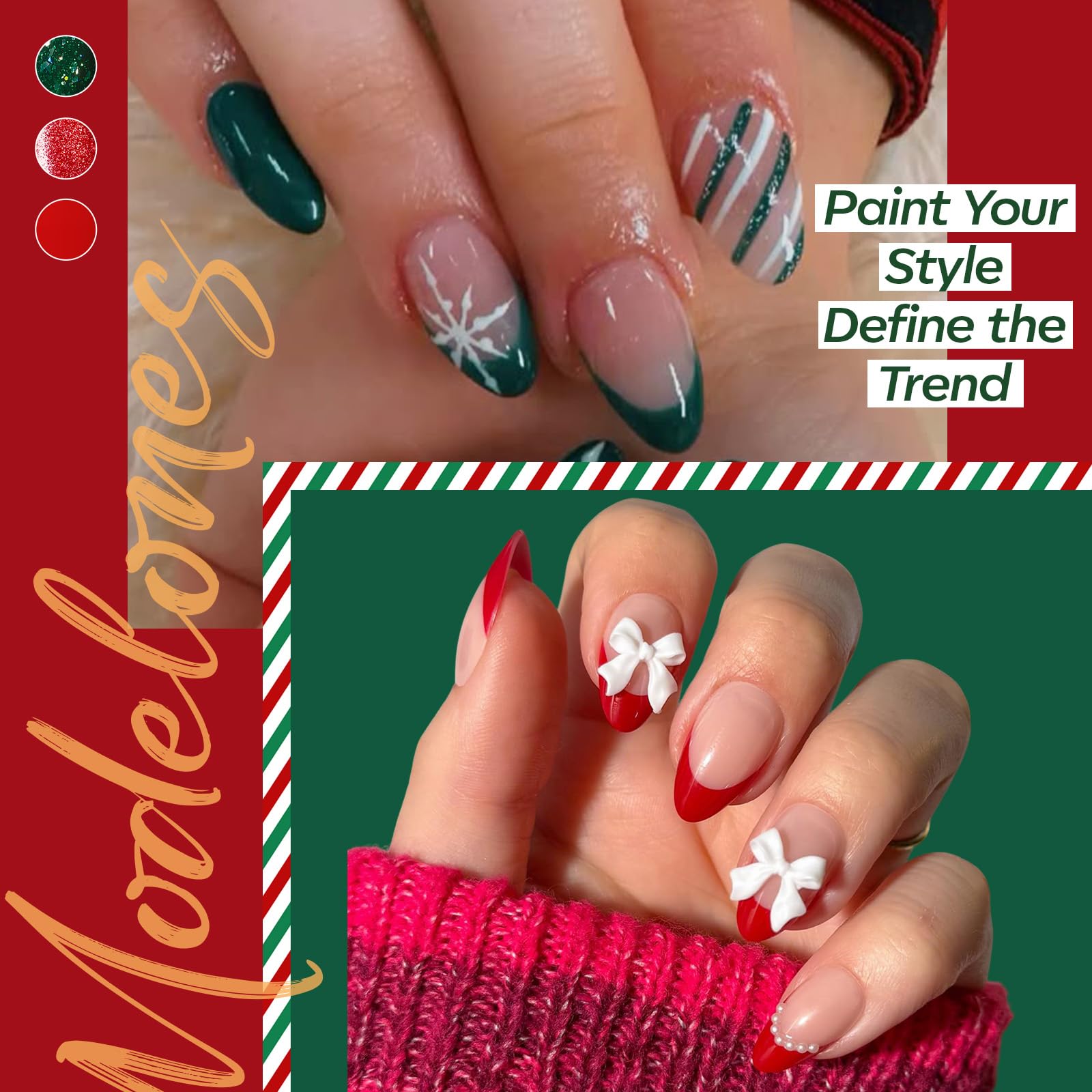 Modelones portable LED nail lamp for quick, even curing on the go.