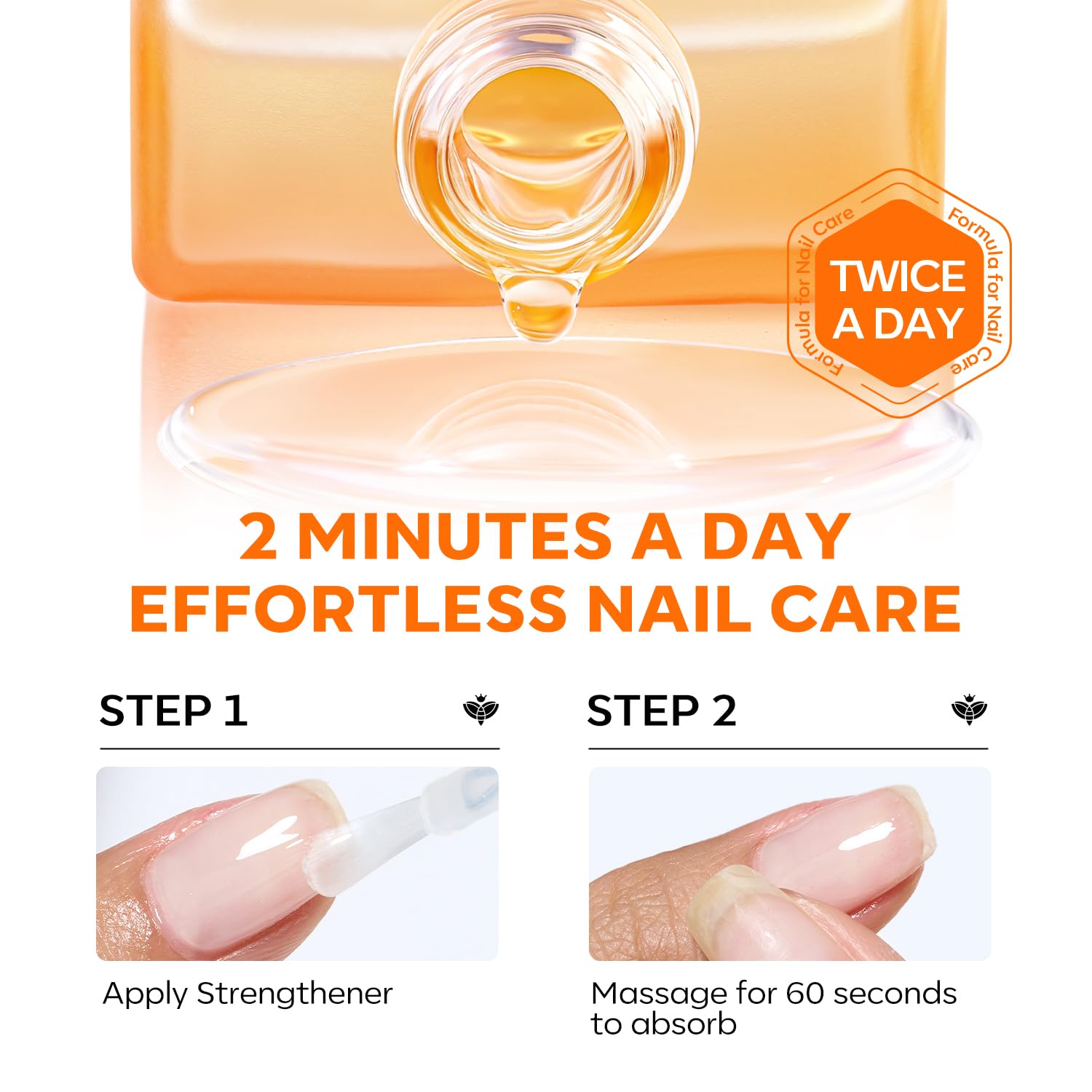 Modelones protective shield for nails during daily wear.