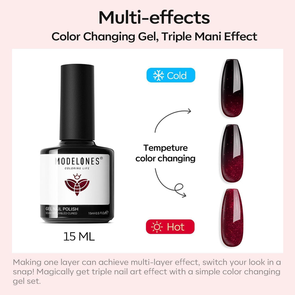 Modelones color-change swatch showing blue-to-neutral transition for temperature-based styling.