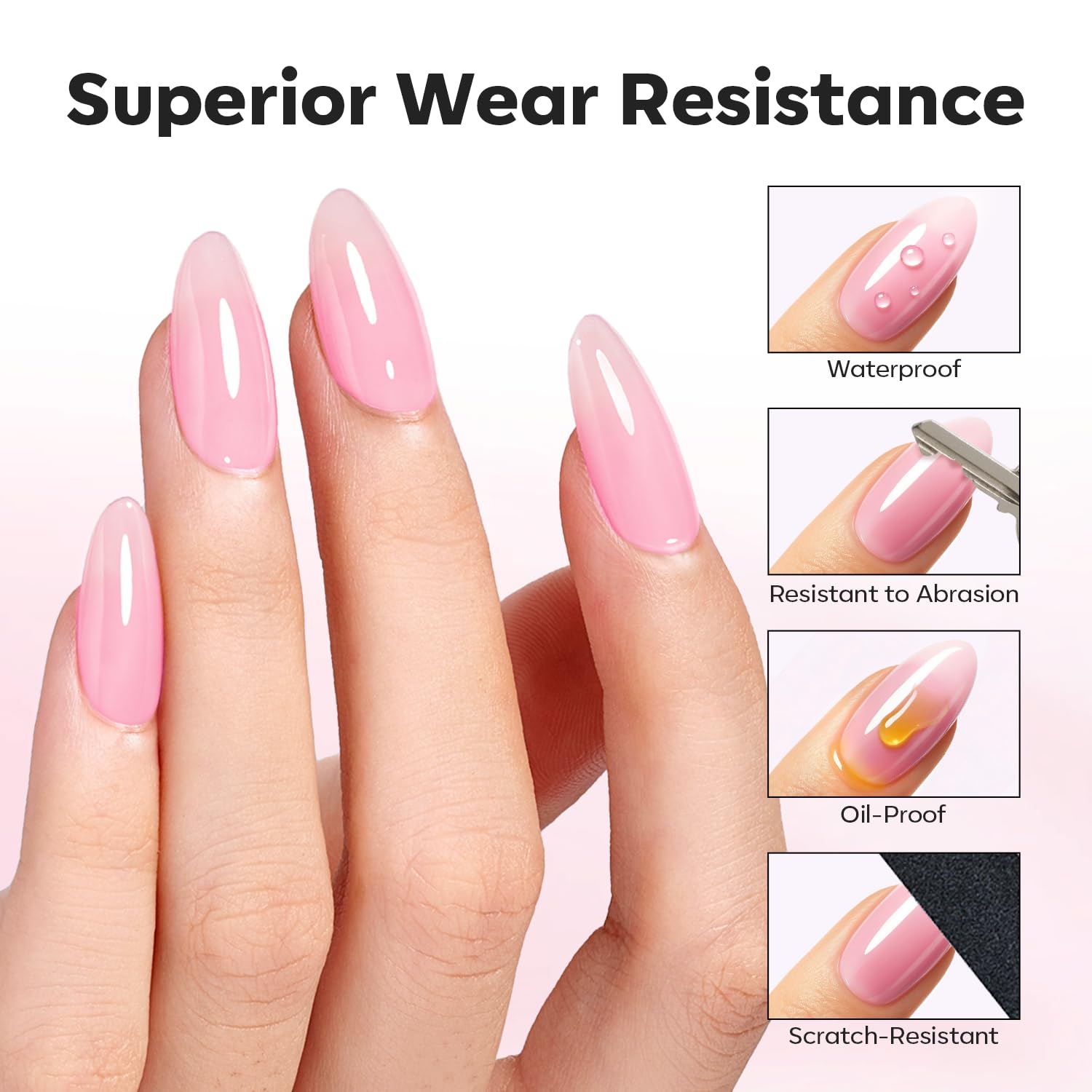 Modelones refuerzo y extensión de uñas con acabado natural