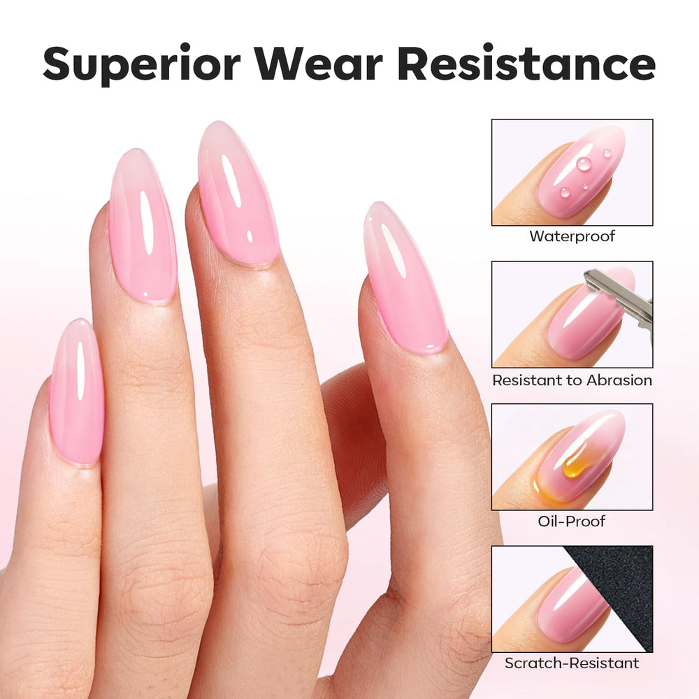 Modelones refuerzo y extensión de uñas con acabado natural