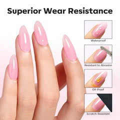 Modelones refuerzo y extensión de uñas con acabado natural