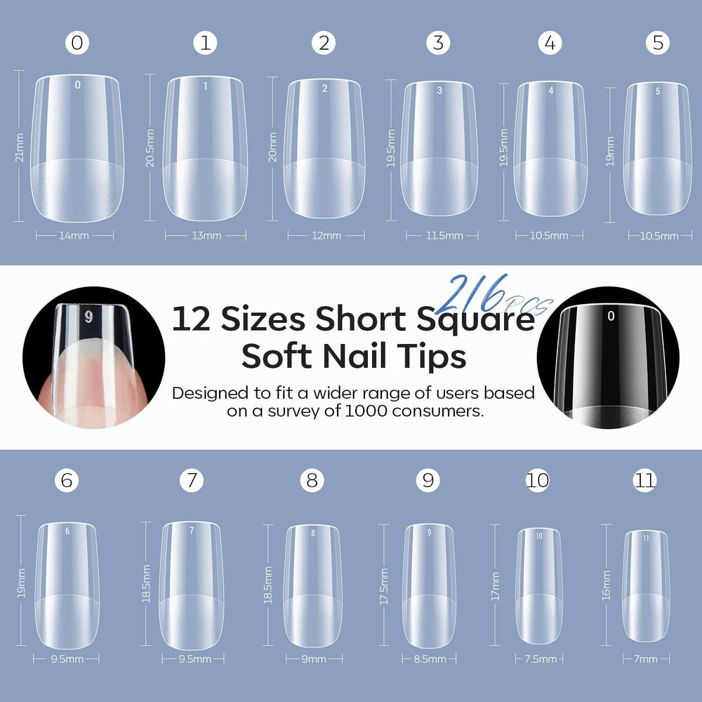 Modelones alta resistencia a roturas para uñas extendidas duraderas.