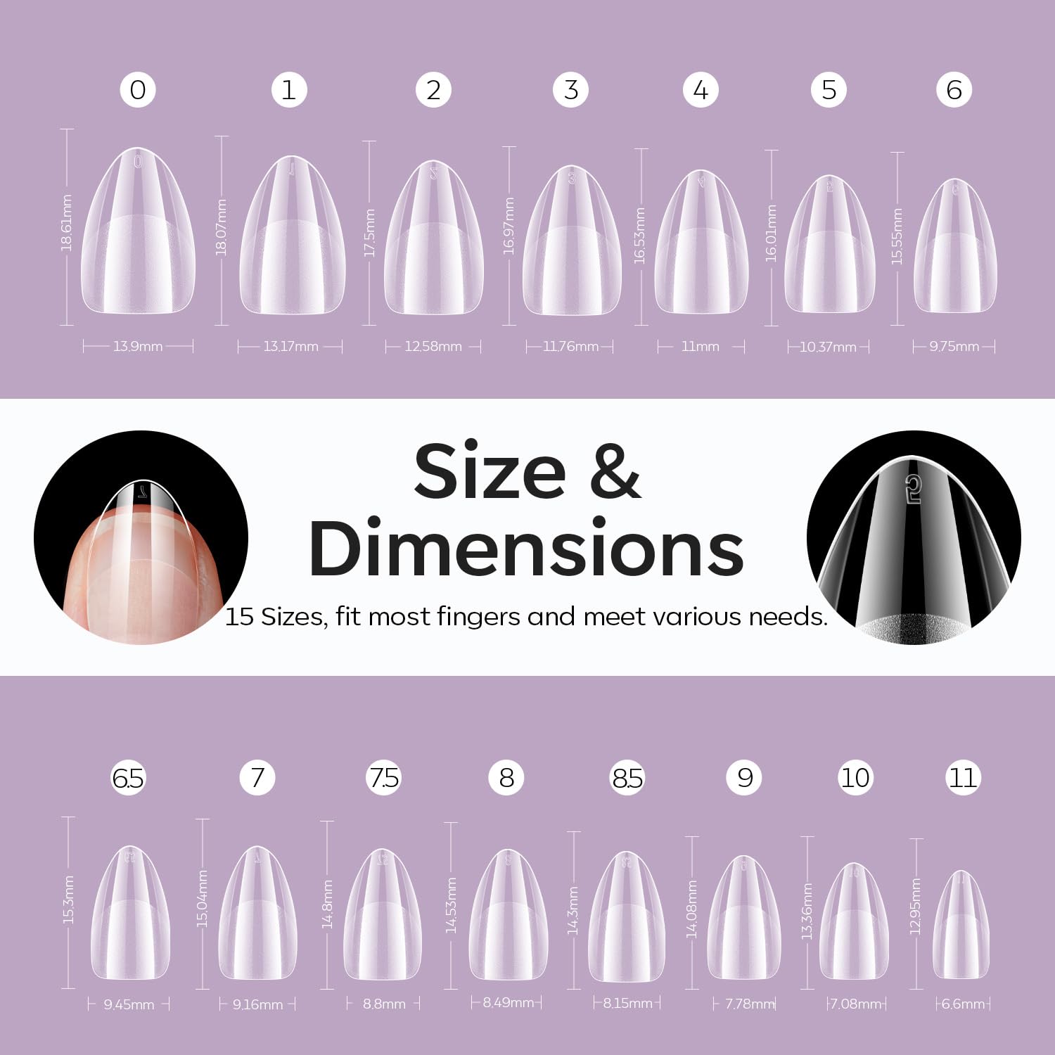 Modelones tips de uñas, resistencia para durar más de un mes.